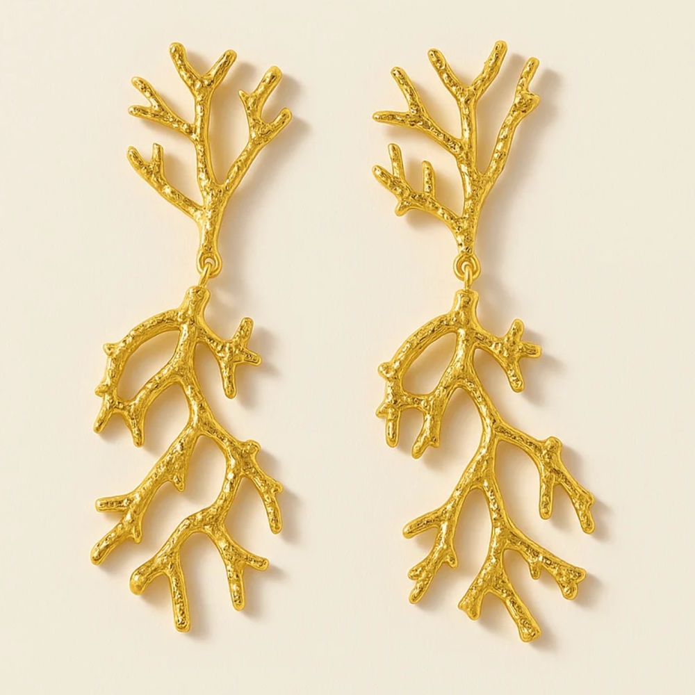 BRAND NEW Reef Earrings 316L Stainless Steel 14K Gold PVD 💯 Waterproof